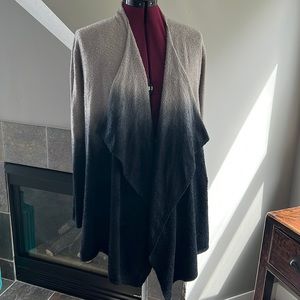 Barefoot Dreams Bamboo Chic Lite 436 Wrap Ombre Open Front Sweater Cardigan S/M